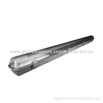 T8 LED Tri-proof lights with emergency battery back up, 120cm 18W, IP65, 2800-6500K